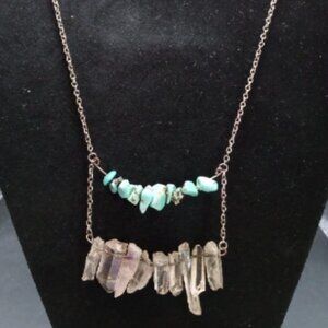 2 Layered Crystal Necklace